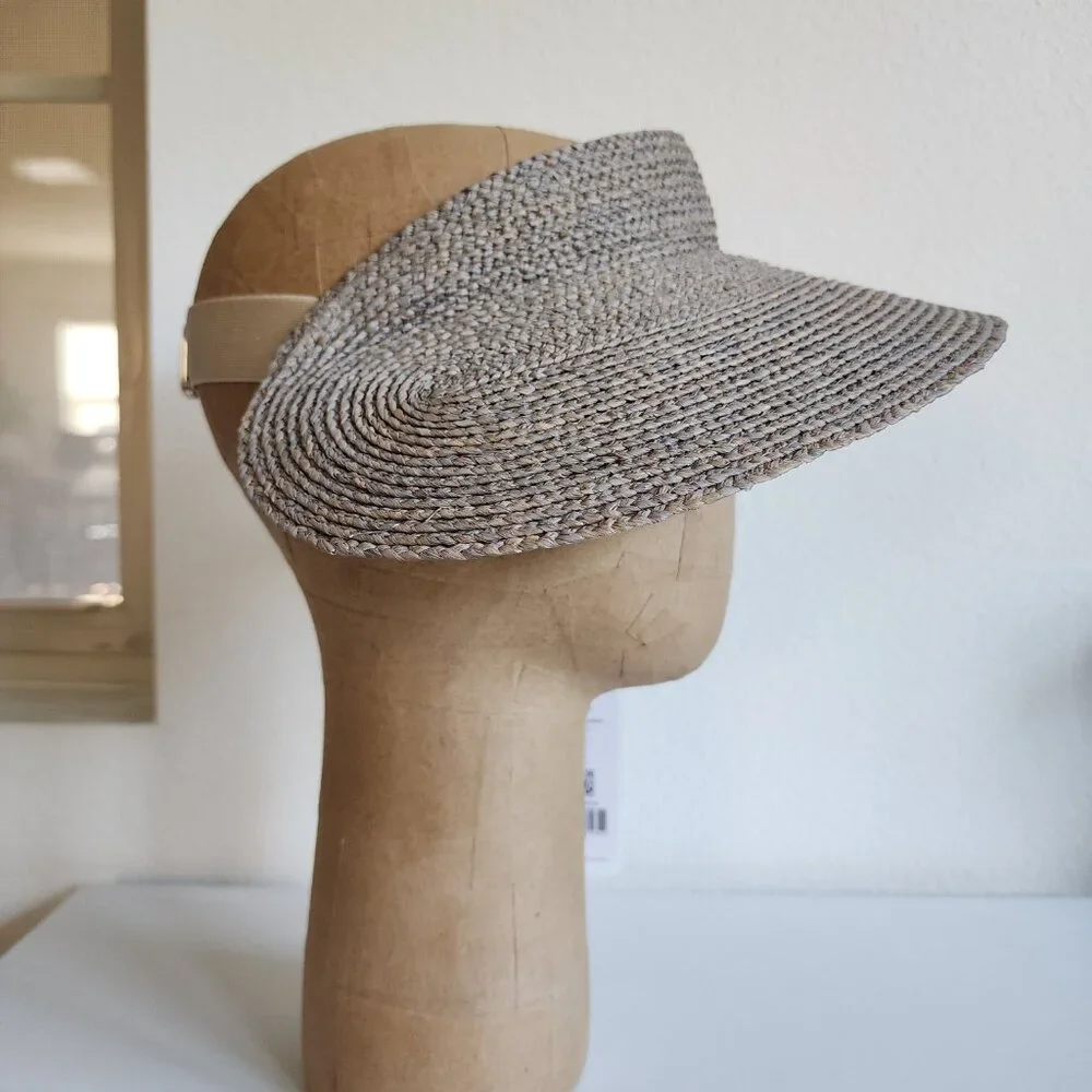 NWT - Helen Kaminski Maris Raffia Visor Hat - Eclipse👒 #11957 - Picture 11 of 12